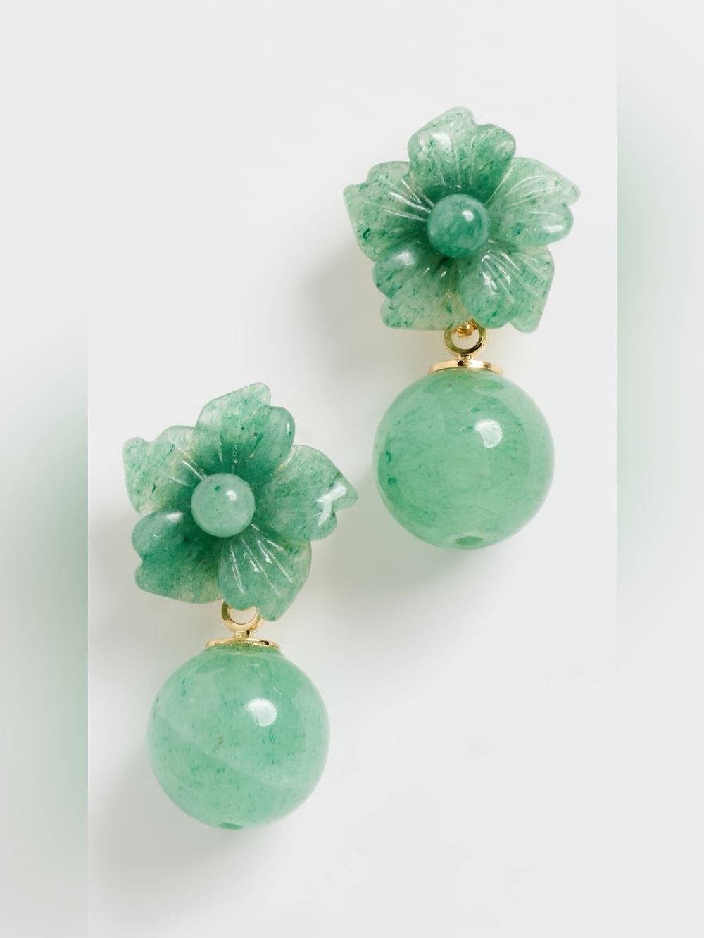 Jennifer Behr Kaylene Earrings Adventurine Green